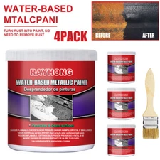 4Pack Car Anti-Rust Chassis Rust Converter Water-Based Primer Metal Rust Remover