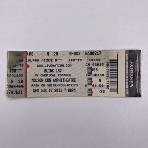 Blink 182 ツアー　パス　レア Blink 182 ツアー パス レア