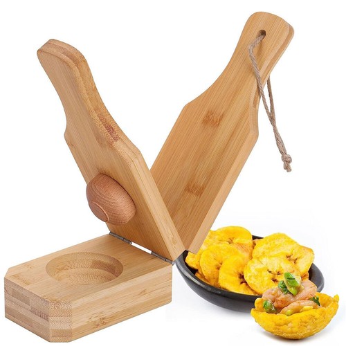 Wooden Tostonera Plantain Press Banana Smasher Maker for Fried Plantains AU - Picture 4 of 11