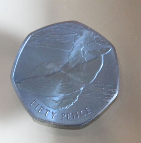 GEORGIA DEL SUR E ISLAS SANDWICH DEL SUR 50P titanio 50 peniques SGA pobjoy como nuevo - Imagen 6 de 7