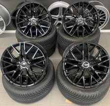 19 Zoll MAM RS4 Felgen 5x112 schwarz poliert f&uuml;r Mercedes A B Klasse W176 W169