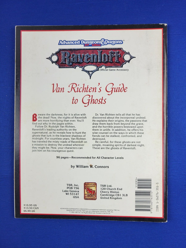 AD&D Van Richten's Guide to Ghosts - Ravenloft 9355 - Picture 2 of 2