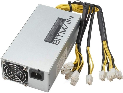 Bitmain APW7 Power Supply PSU Box miners 100-264V 1000-1800W 10x PCI-E Plugs - Picture 1 of 6