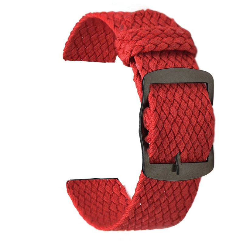 高级尼龙帆布编织表带男式坚固运动腕带 20 毫米 — 第 4/4 张图片