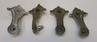 Set 4 Antique Cast Brass Ceiling Light Sconce Pan Fixture Chandelier Arms Parts — photo 4