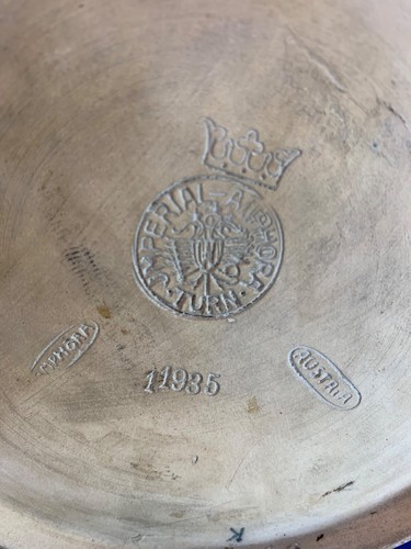 RARE TURN TEPLITZ AMPHORA RUSSIAN CZAR 8.5"DIA PLATE - Picture 3 of 5