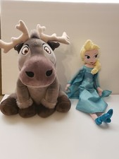 Disney Frozen Sven  Elsa 20" inch Plush Disney Parks Store Dolls