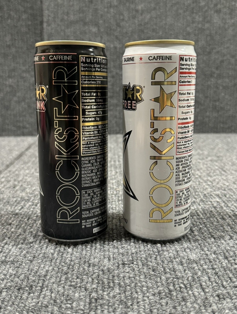 Rockstar Energy Drink 12 oz Sugar Free Full Can Discontinued