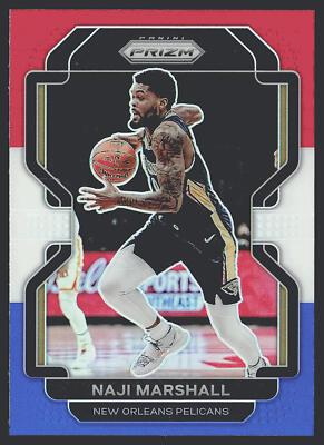 2021-22 Panini Prizm #191 Naji Marshall Red White and Blue