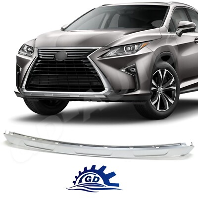 Front Lower Grill Trim Molding Nickel Chrome For 2016-2019 Lexus RX350 RX450H