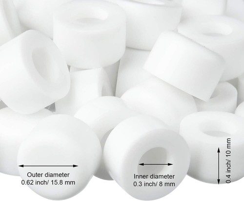 Outus 15 Pcs Rubber Door Stop Silicone Replacement Caps Tips White - Picture 2 of 7