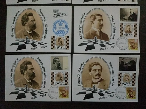 Cartes à collectionner échecs - champions du monde, cartes postales - Photo 3/24