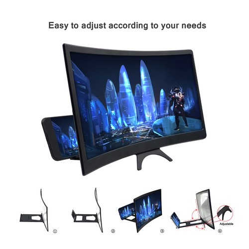 12-inch  Screen Magnifier 3D Curved Screen  for Cell N6A7 - Picture 9 of 12