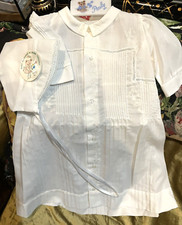 Vintage Embroidered Baby / DOLL Dress 3 Months BRAND NEW WITH TAG BONNET