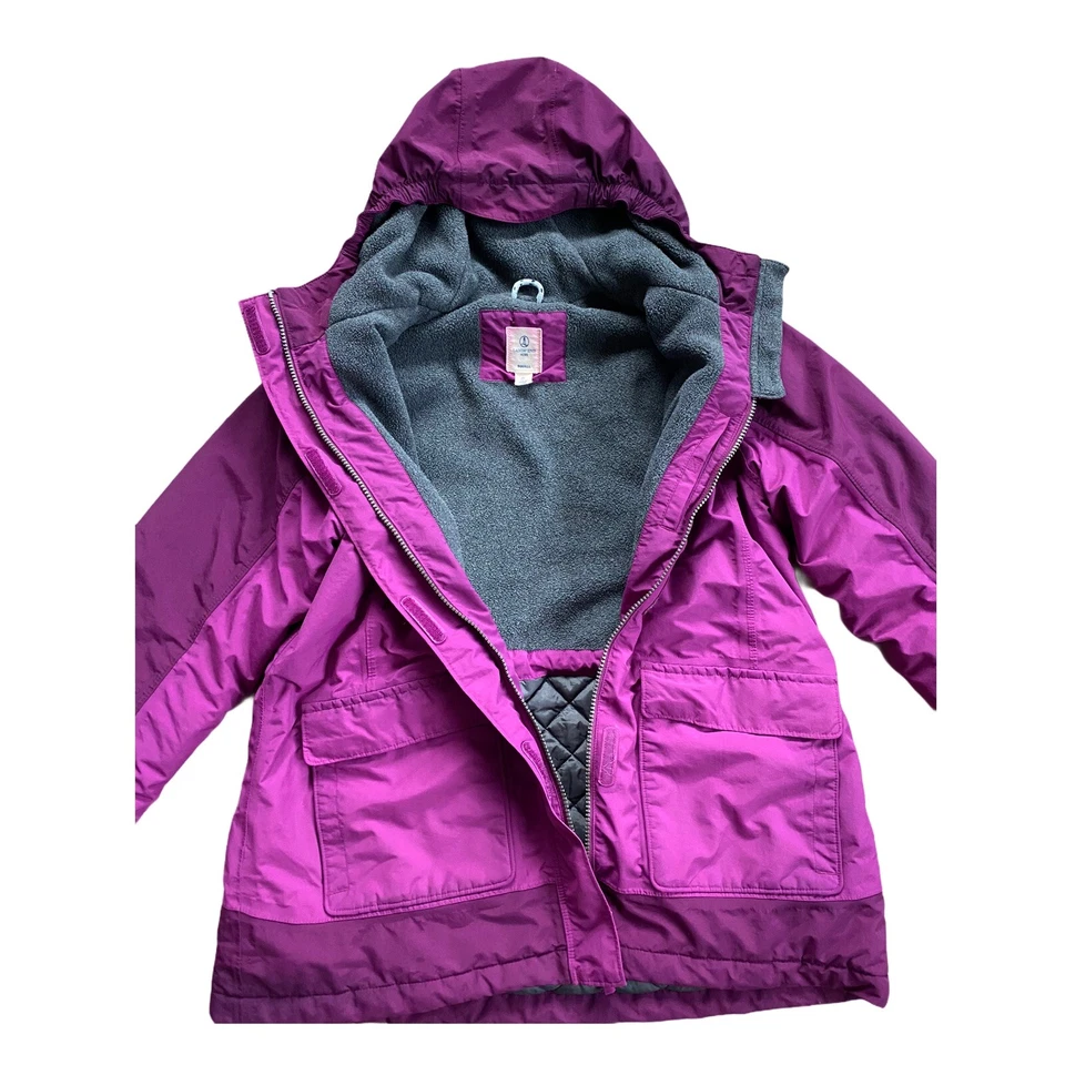 Chaqueta 3 en 1 Lands End Squall para niñas talla XL 16 púrpura rosa magenta fucsia Foto 2 de 4