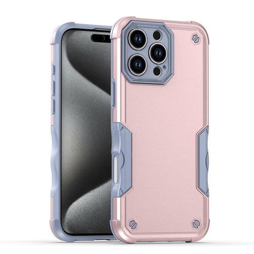 For iPhone 16 Pro Max/16 Pro/16 Plus Case Phone Shockproof Cover +Tempered Glass - Picture 11 of 19