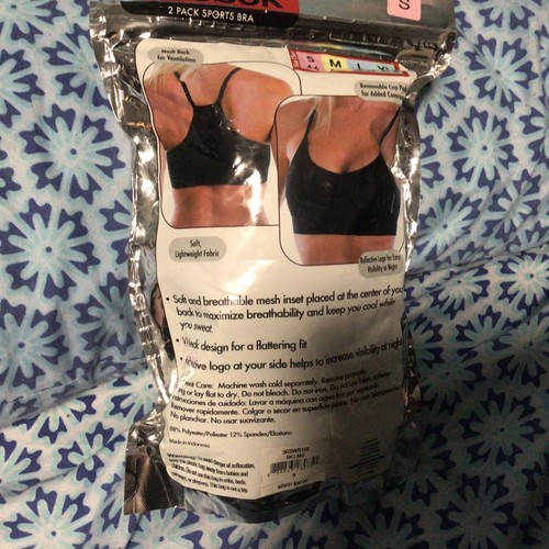 reebok 2 pack sports bra - Picture 4 of 4