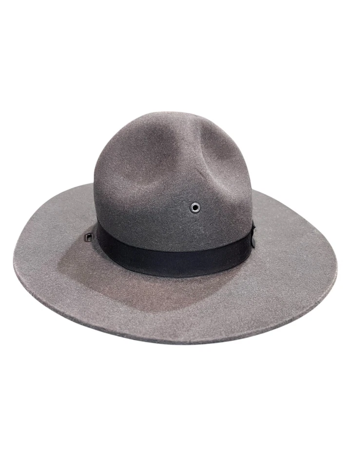 Stratton 4 Point Style  Gray Trooper Felt Hat Size 6 3/4. X long Excellent - Image 4 of 4