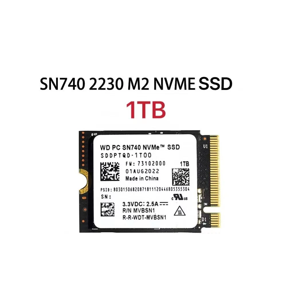 WD PC SN740 M.2 2230 1TB NVME SSD For For Microsoft Surface Pro X Pro 7