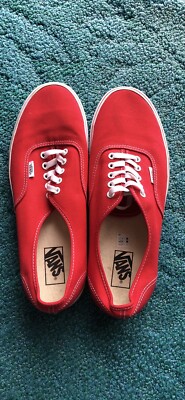 red authentic vans
