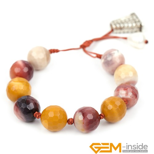 Assorted Natural Gemstones Charms Beaded Bracelet Fashion Jewelry Women Gift 7" - Picture 73 of 75