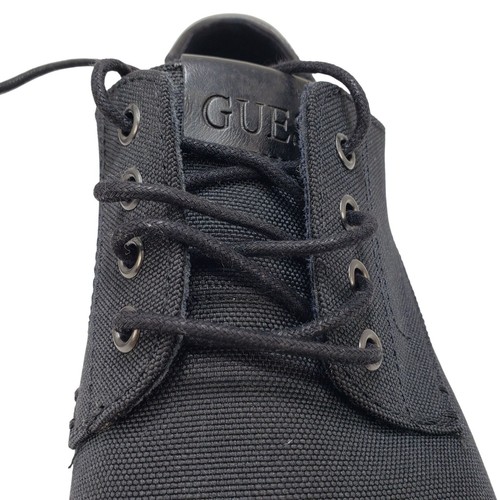 Zapatos de vestir Guess Oxford de lona con cordones negros para hombre, talla 10 - Imagen 7 de 8