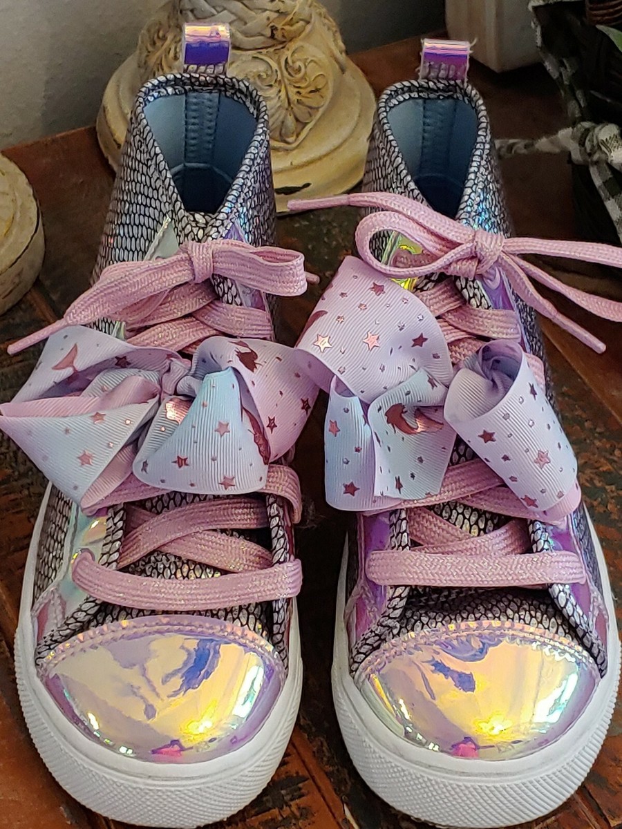 Nickelodeon Jo Jo Siwa Girl's Mermaid Scales Big Bow High Top