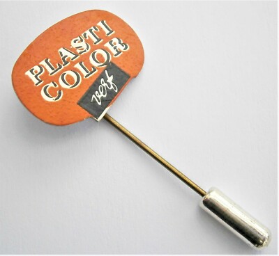 W251) Vintage Plasti Farbe verf Farbe Farbe Werbung Krawatte Anstecknadel Anstecker