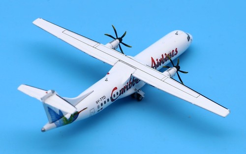Avión diecast JC Wings 1:400 Caribbean Airlines ATR72-600 modelo 9Y-TTD - Imagen 4 de 13