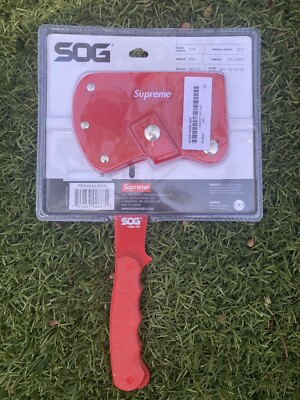 Supreme x SOG Hand Axe Red SS18 - Brand New - Authentic | eBay