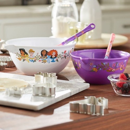 Disney Eats PRINCESS Mixing Bowls and WHISK Set - Kitchen Accessories - Picture 2 of 3