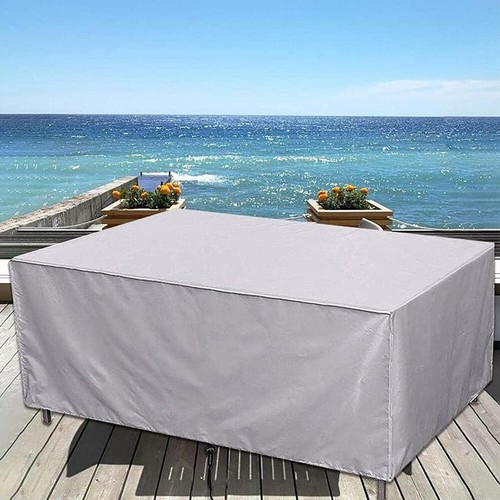 Table Chair Cover Garden Furniture Waterproof Patio Rattan Cube Park Rectangle - Afbeelding 1 van 7