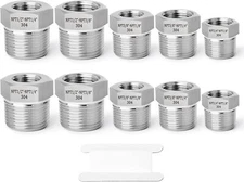 Various Sizes 304 Stainless Steel Hex Bushing Male x Female NPT Thread Class 150