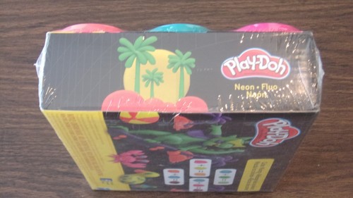 NIB Play-Doh 8-Pack Neon Non-Toxic Modeling Compound 8 Colors By Hasboro - Picture 5 of 6