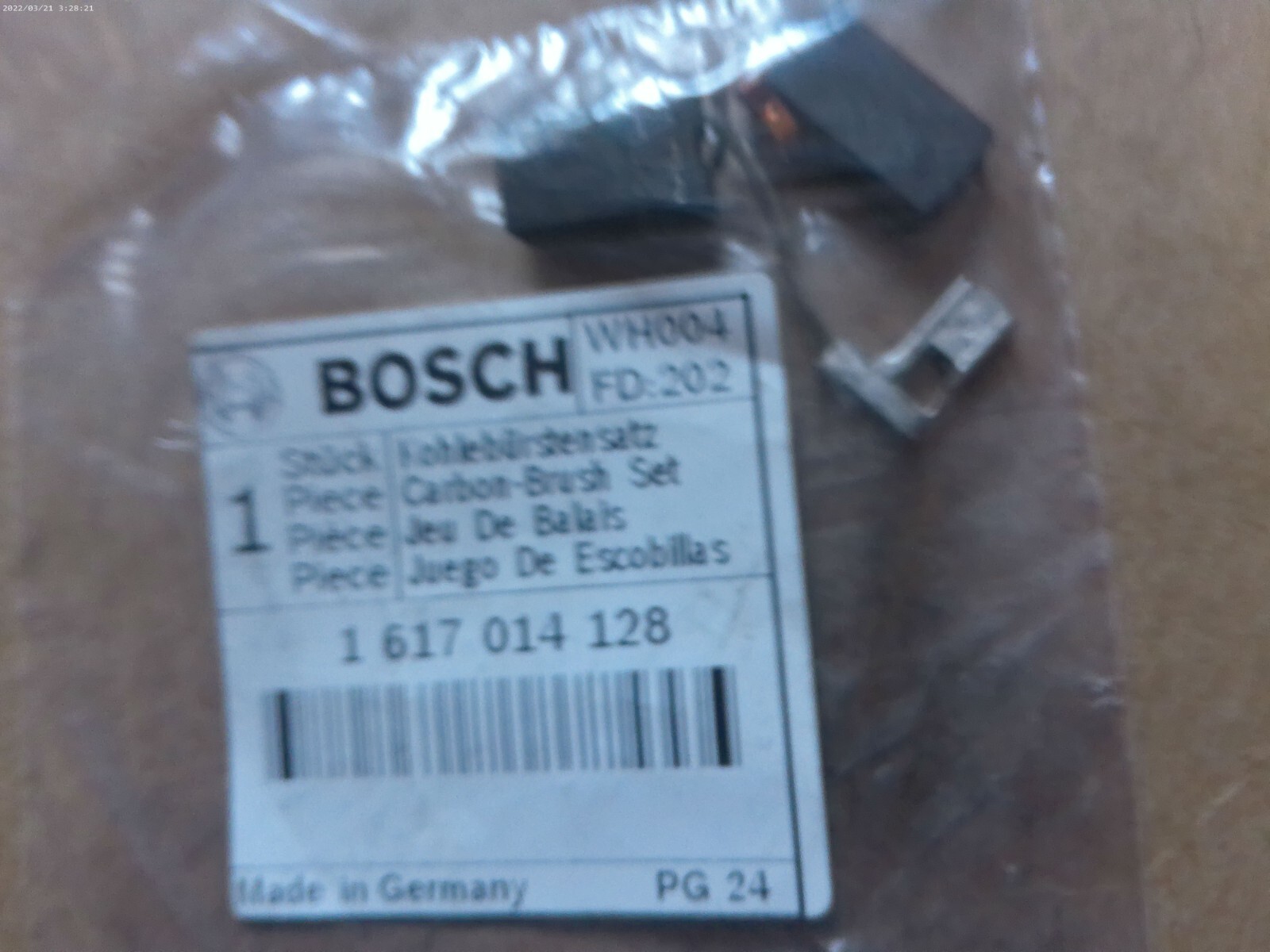 Bosch Carbon Brush Set 1-617-014-128