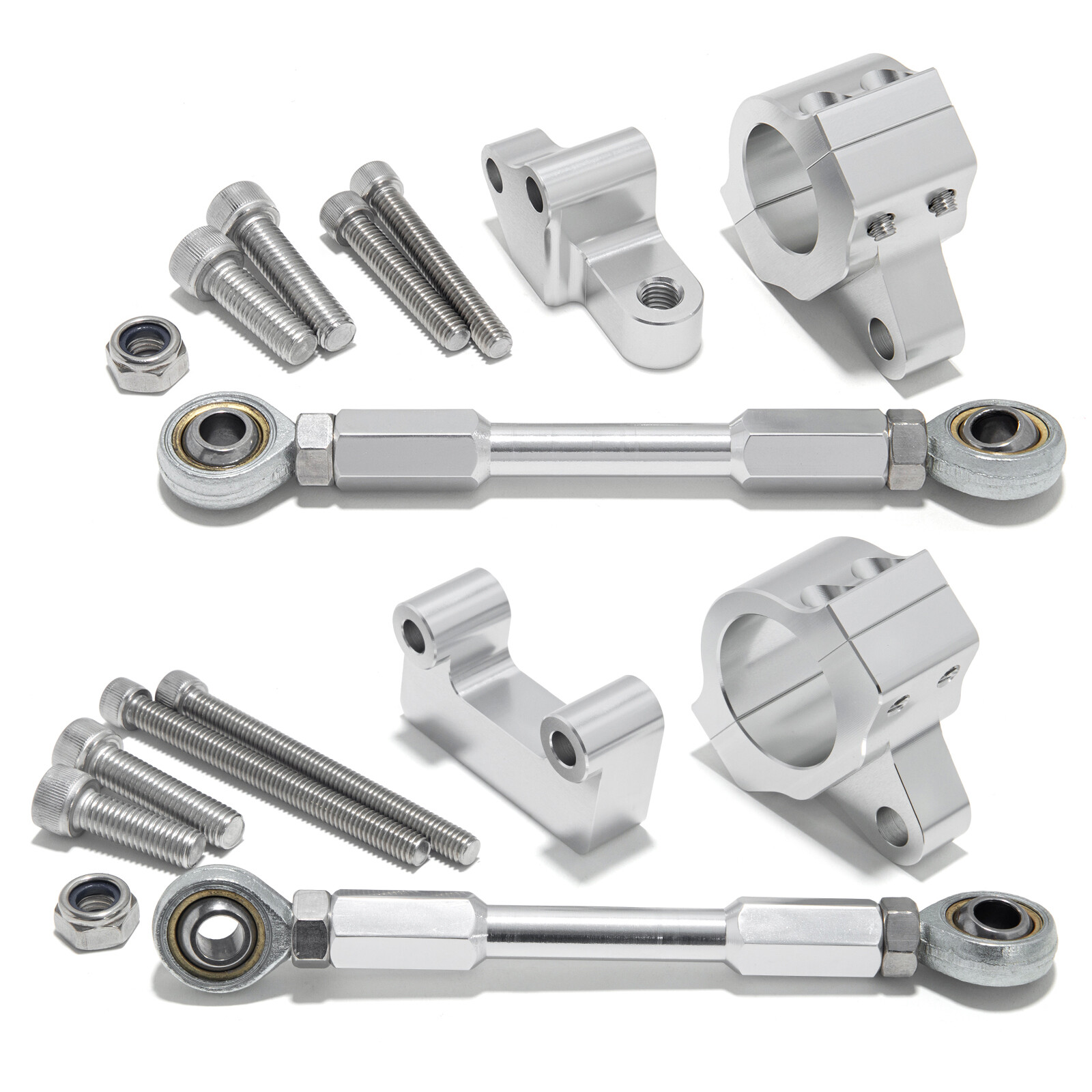 CNC Aluminum Silver Combi Frame Stabilizer kit for Harley Dyna 0617