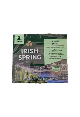5x Irish Spring Aloe Mist Deodorant Soap Bar (15bars Total) - Picture 3 of 6