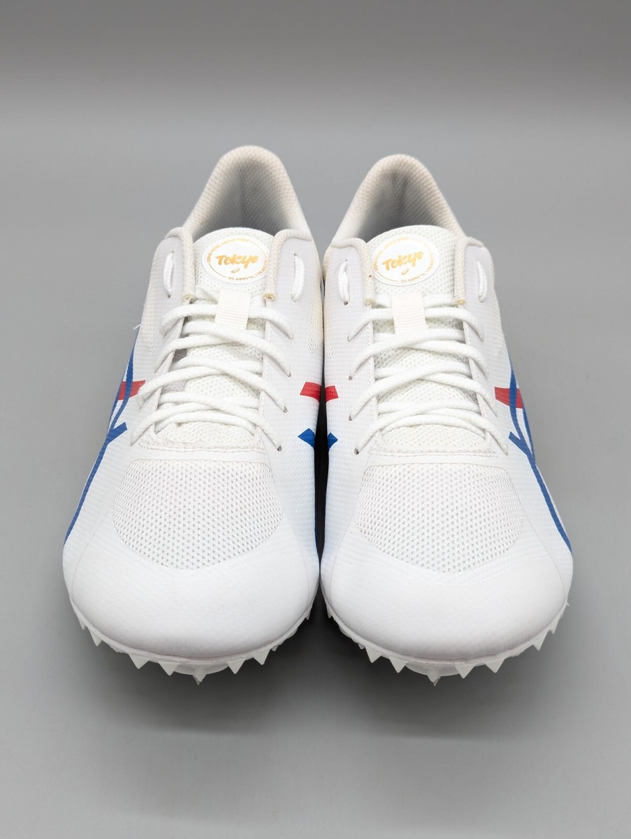 Asics Men's Hypersprint 1093A124 White Tokyo Track Spikes Asics Men's Hypersprint 1093A124 White Tokyo Track Spikes