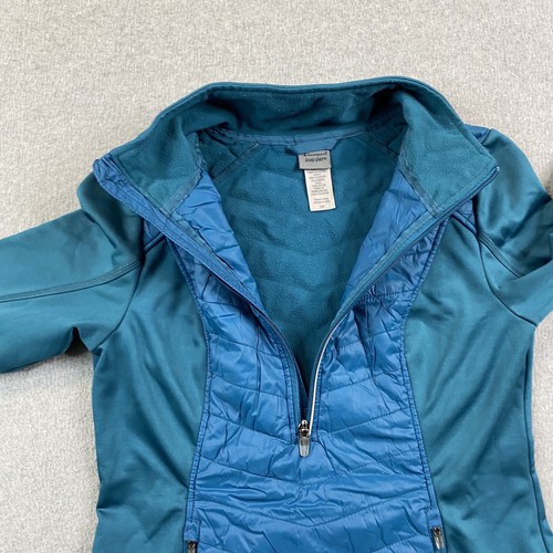 Champion Jacket Women Small Duo Dry VentureWarm Fleece Lined 1/2 Zip Teal Active - Picture 11 of 19