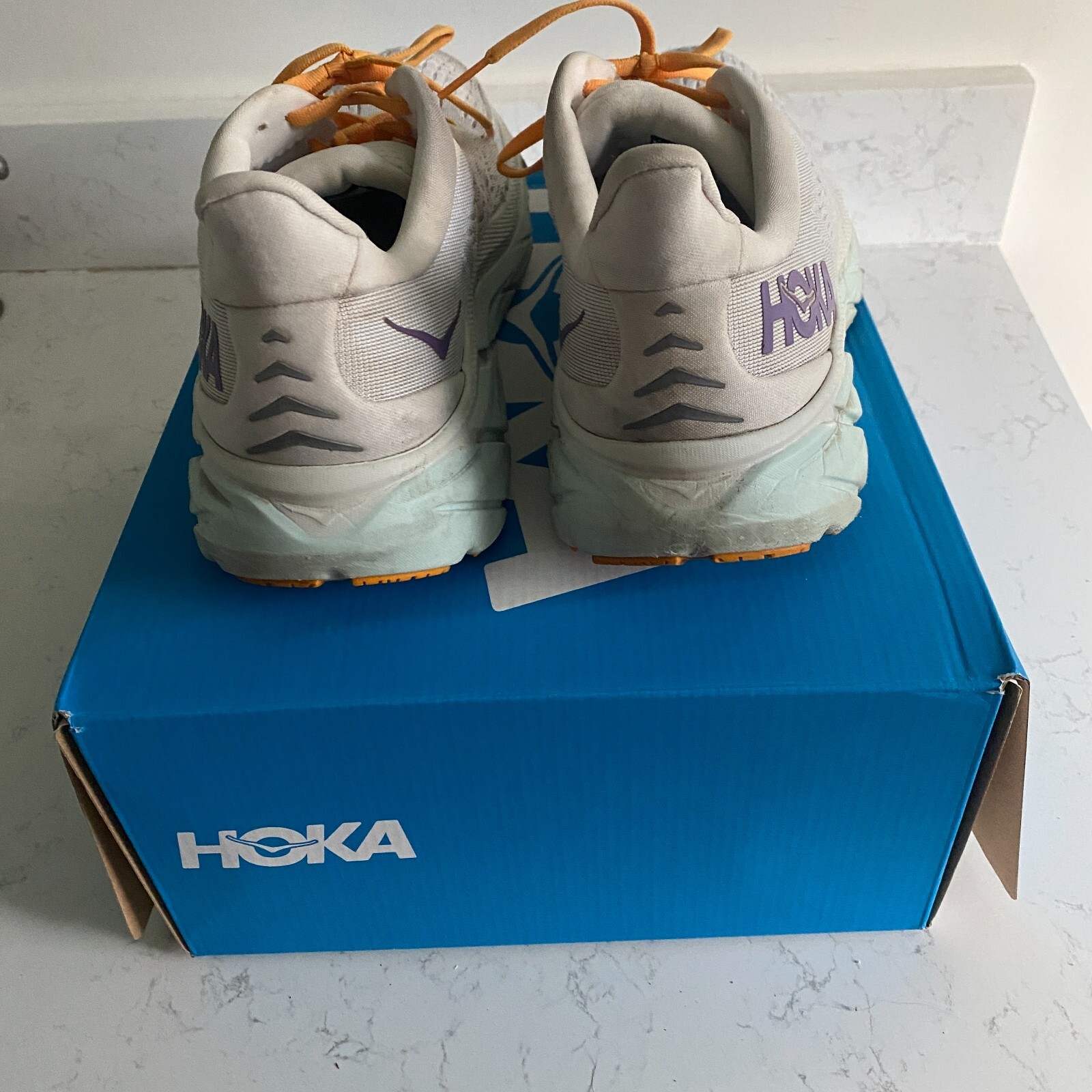 Hoka One One Clifton 8 Blanc De Blanc Women's Running Shoes Sze 10B 1119394 BDBW thumbnail 9