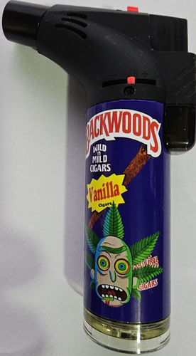 BackWoods Torch Refillable Windproof Jet Lighter Color Vanilla Size 4 ins