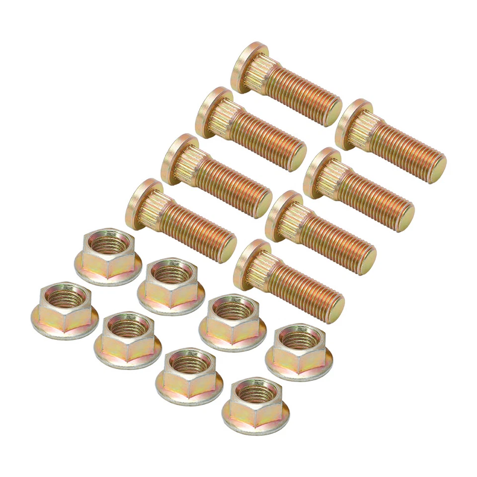 Paquete de 8 tuercas y pernos para rueda trasera Polaris Ranger 92-13 7515513/7542459 EE. UU. Foto 2 de 4