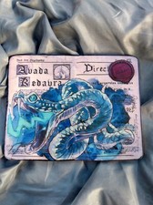 Avada Kedavra spell grimoire from HP Cutout Fan Art Wooden Wall Hanging