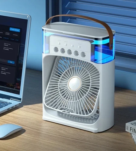 Portable Air Cooler Fan Household Mini Air Conditioner Humidifier Hydrocooling - Picture 15 of 25