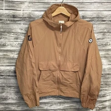 Vuori Shores Jacket Womens Small Brown Tan Palo Santo Full Zip Lightweight Run