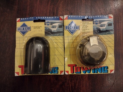 NEU Anhänger / Zug-Metallsteckdose & Kugelabdeckung - passend für: Oldtimer & Gewerbe - Bild 1 von 4