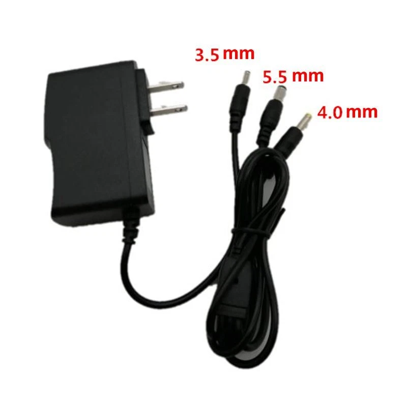 3in1 3.5/4/5.5mm Plug AC to DC 5/9/12V Charger Router IP Camera Radio CD Adapter - Image 3 of 4