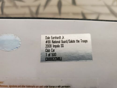 2008 1/24 #88 Dale Earnhardt Jr #88 National Guard / Salute the Troops #326/500 - Picture 3 of 6