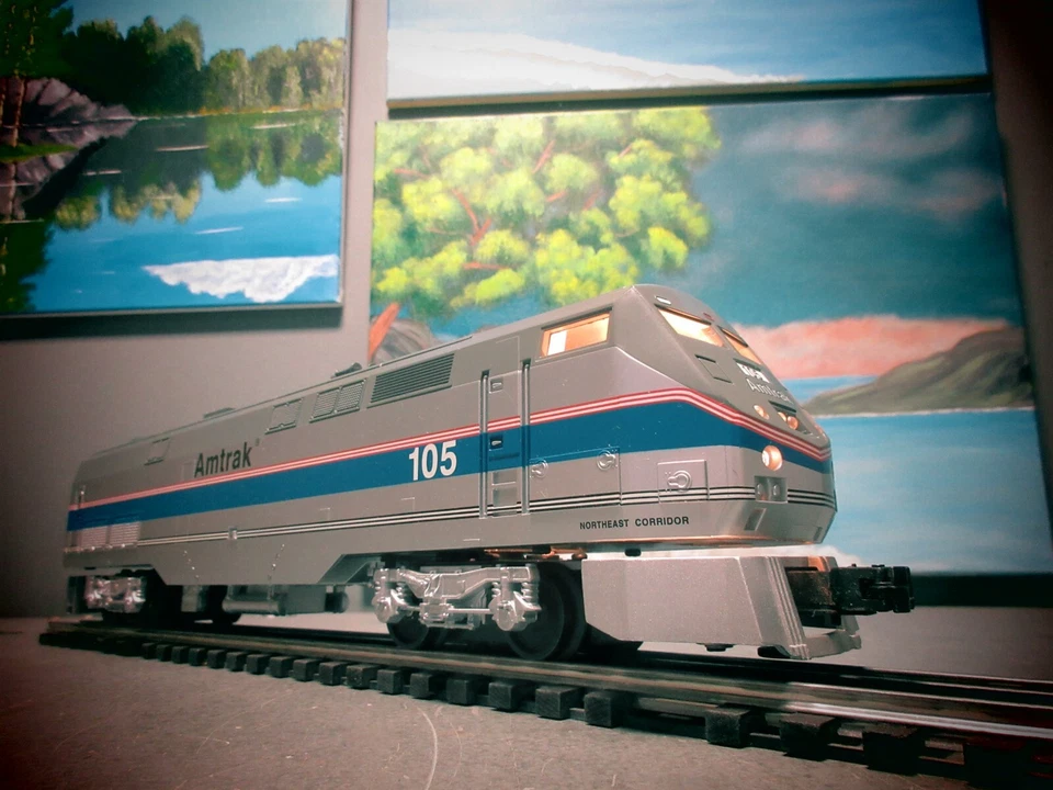 WILLIAMS GEN 105 AMTRAK GENESIS POMER W/HORN CAB#105 NEW W/O.B. - Image 3 of 4