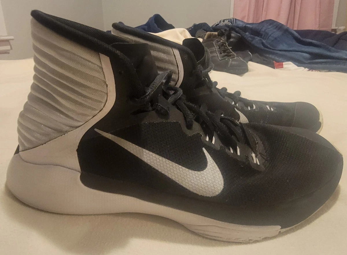 Nike Womens Prime Hype DF 2016 Black White Basketball Shoes CLEAN